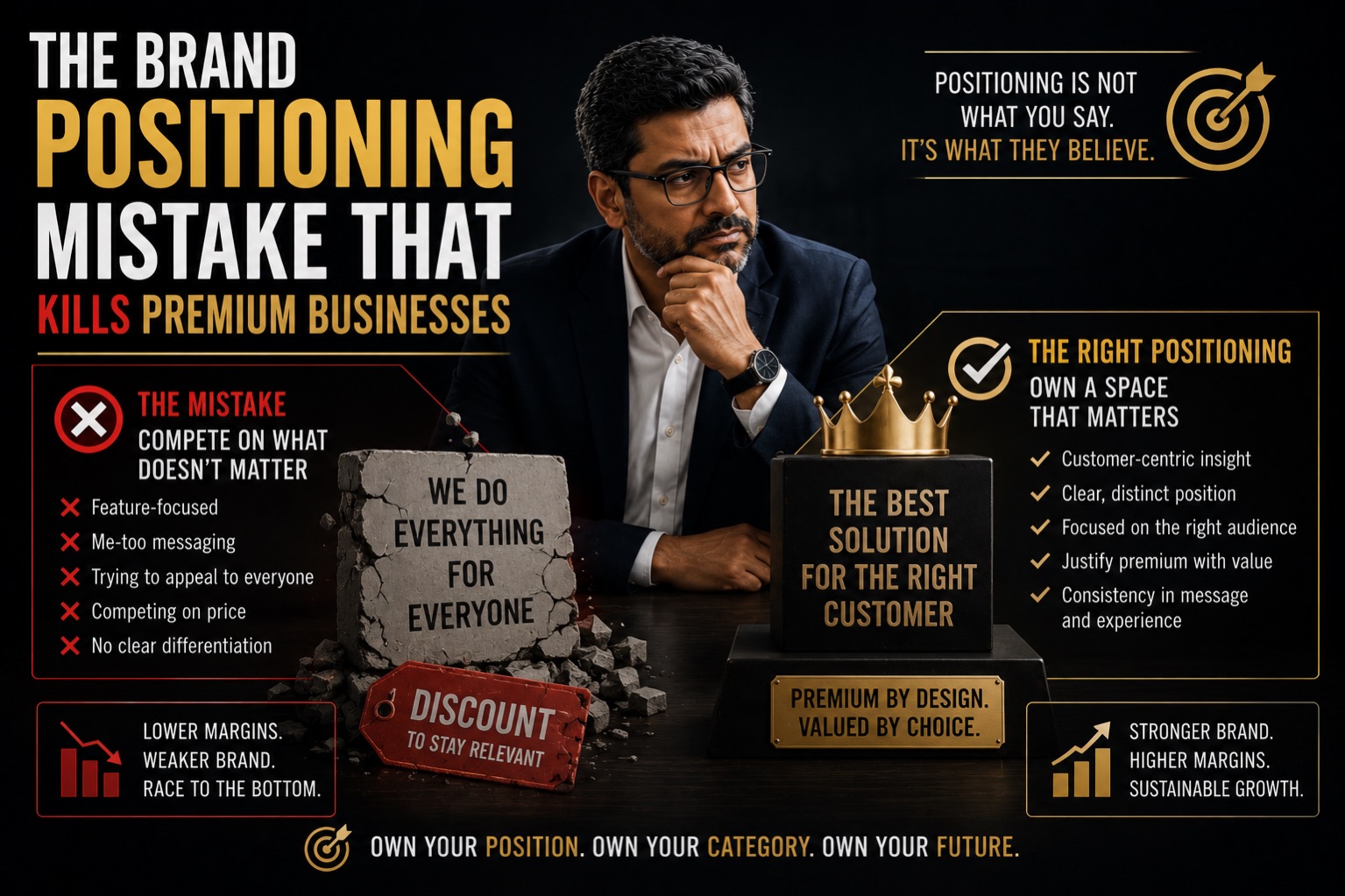 The Brand Positioning Mistake That Kills Premium Businesses