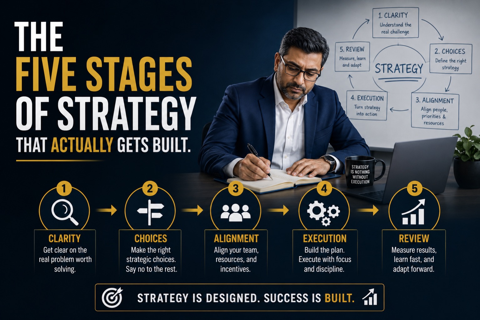 The Five Stages of Strategy That Actually Gets Built.